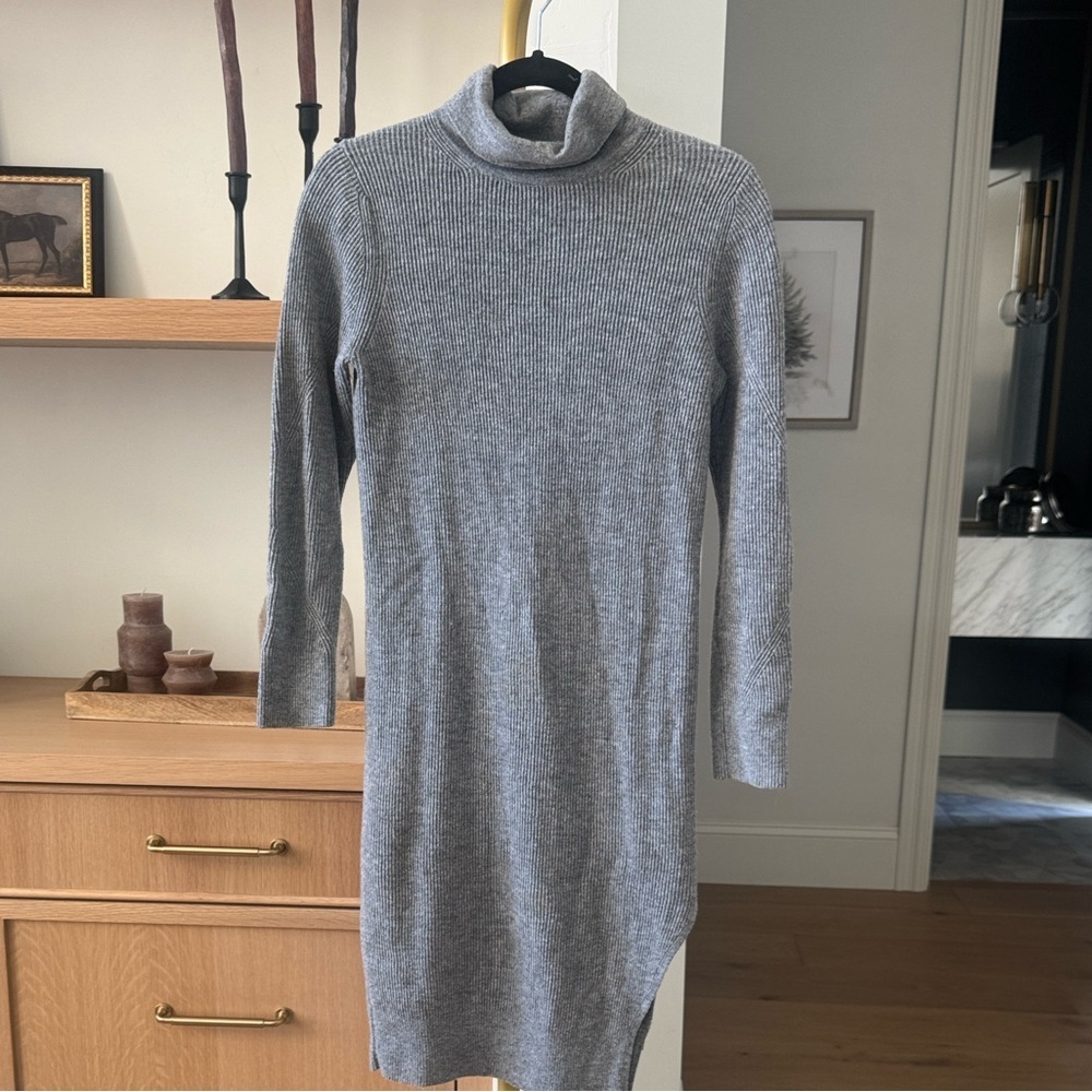 All Saints Heather Gray Knit Top